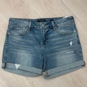 Lucky Brand Women's Distressed Blue Jean Shorts Roll Up 8 / 29